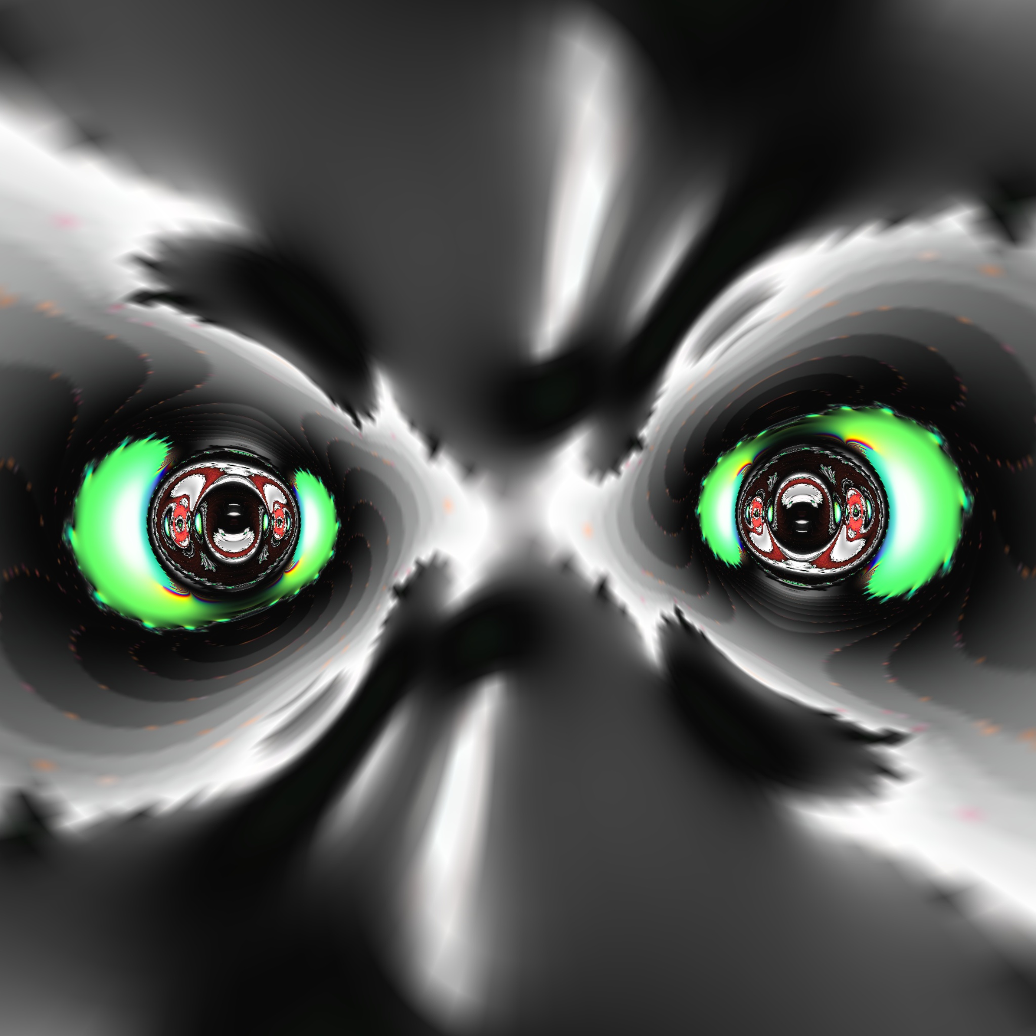 fractal distorted by mirror lab