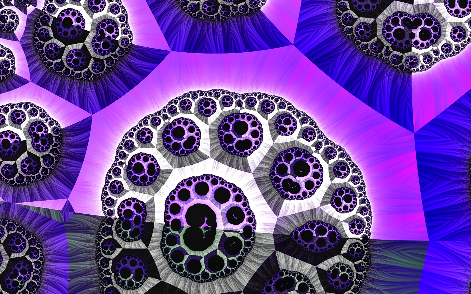 purple fractal sunrise